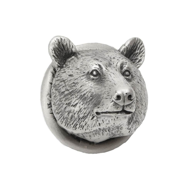 Carpe Diem Hardware - Small Bear Head Knob - Antique Brass