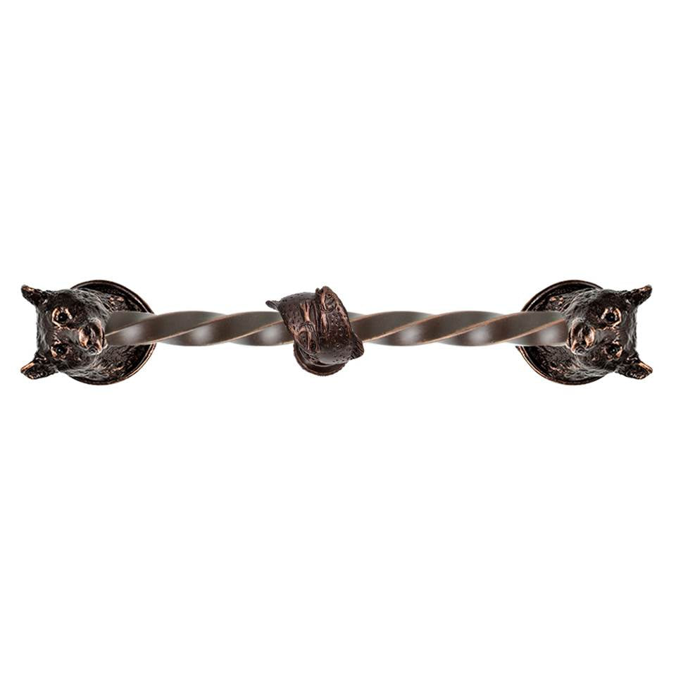 Carpe Diem Hardware - Bear 9'' O.C.Approx W/ 3/8'' Twist Center Long Pull W/ Fish Center Brace - Oil Rubbed Bronze