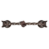 Carpe Diem Hardware - Bear 9'' O.C.Approx W/ 3/8'' Twist Center Long Pull W/ Fish Center Brace - Oil Rubbed Bronze