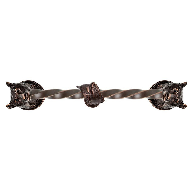 Carpe Diem Hardware - Bear 9'' O.C.Approx W/ 3/8'' Twist Center Long Pull W/ Fish Center Brace - Oil Rubbed Bronze