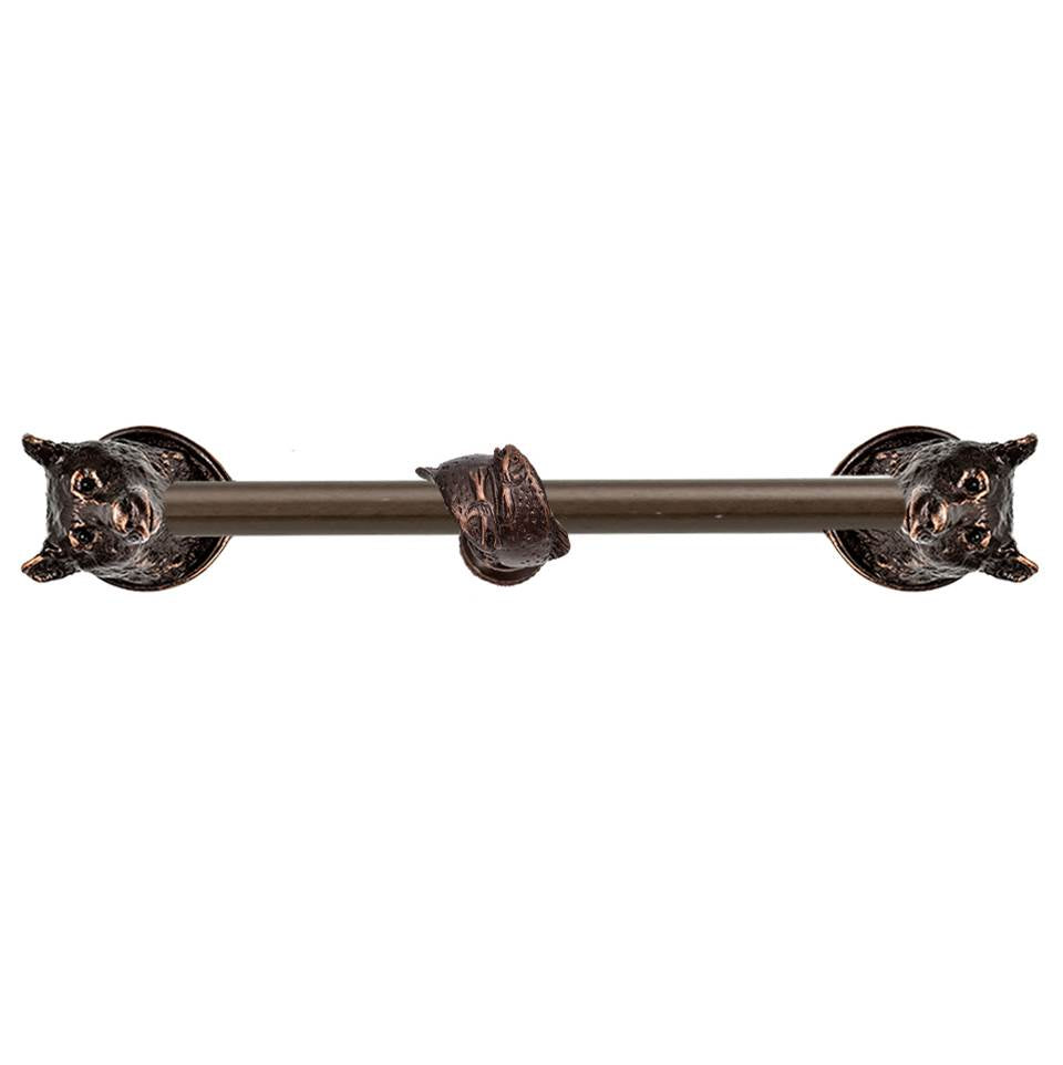 Carpe Diem Hardware - Bear 9'' O.C. Approx W/ 1/2'' Smooth Center Long Pull Long Pull W/ Fish Center Brace - Oil Rubbed Bronze