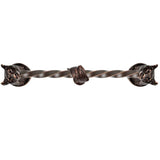 Carpe Diem Hardware - Bear 12'' O.C.Approx W/ 3/8'' Twist Center Long Pull W/ Fish Center Brace - Oil Rubbed Bronze