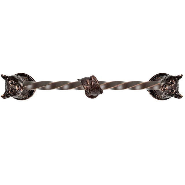 Carpe Diem Hardware - Bear 12'' O.C.Approx W/ 3/8'' Twist Center Long Pull W/ Fish Center Brace - Oil Rubbed Bronze