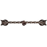 Carpe Diem Hardware - Bear 18'' O.C.Approx W/ 3/8'' Twist Center Long Pull W/ Fish Center Brace - Oil Rubbed Bronze
