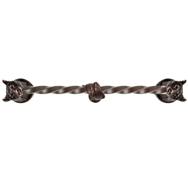 Carpe Diem Hardware - Bear 18'' O.C.Approx W/ 3/8'' Twist Center Long Pull W/ Fish Center Brace - Oil Rubbed Bronze