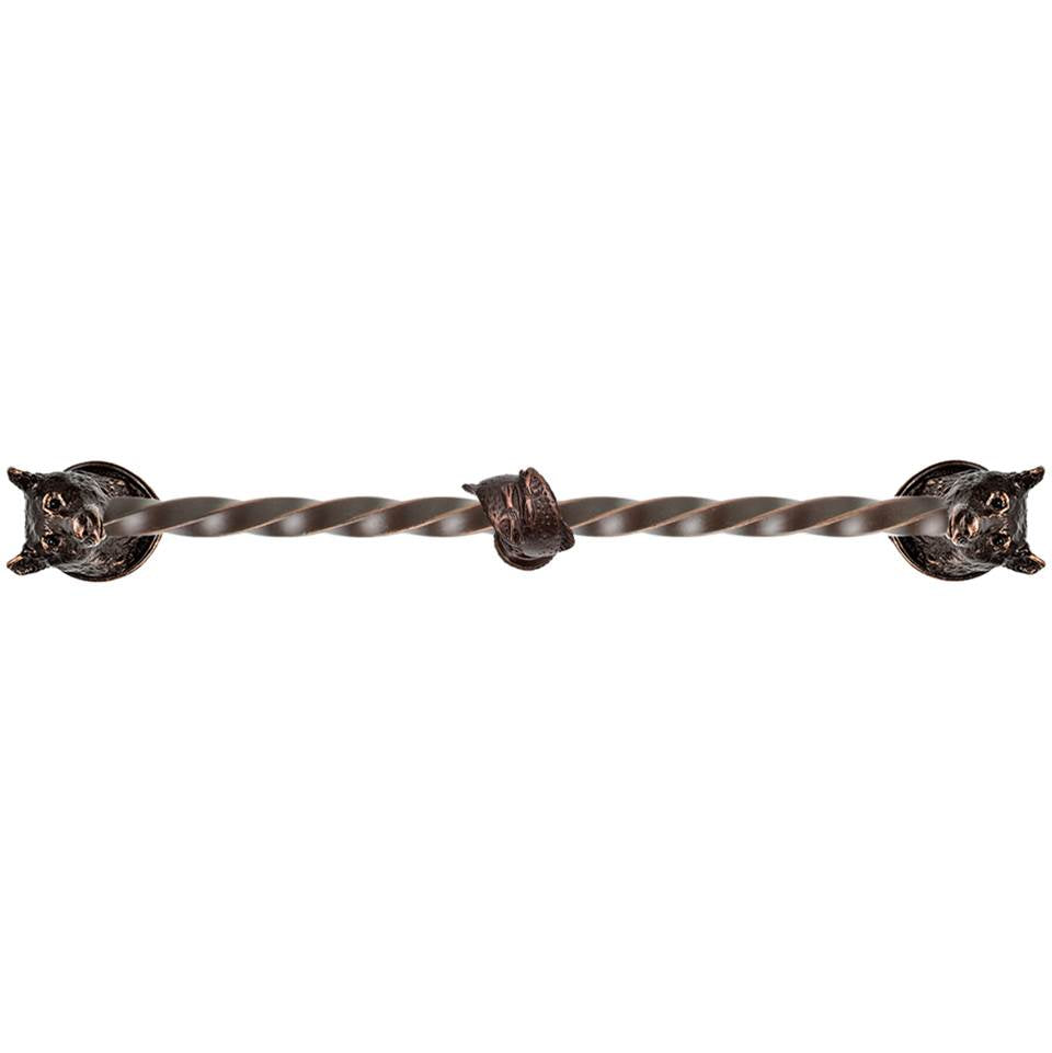 Carpe Diem Hardware - Bear 22'' O.C.Approx W/ 3/8'' Twist Center Long Pull W/ Fish Center Brace - Oil Rubbed Bronze
