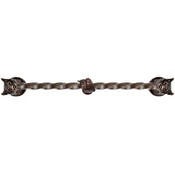 Carpe Diem Hardware - Bear 22'' O.C.Approx W/ 3/8'' Twist Center Long Pull W/ Fish Center Brace - Oil Rubbed Bronze