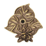 Carpe Diem Hardware - Carpe Diem 2548-3 In The Garden Antique Brass Triple Lily Pad Back Plate - Antique Brass