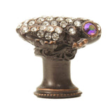 Carpe Diem 2581-22C In The Garden Oil Rub Bronze Frog Knob W/ Swarovski Crystals