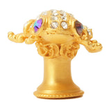 Carpe Diem 2581-22C In The Garden Oil Rub Bronze Frog Knob W/ Swarovski Crystals