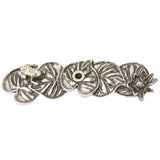 Carpe Diem Hardware - Carpe Diem 2582-9C In The Garden Chalice Lily Pad and Frog Medium Elongated Back Plate Made W/ Swarovski Crystals - Chalice