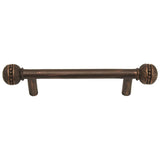 Carpe Diem Hardware - Millennium 4'' O.C. Pull, Millennium Caps On End - Oil Rubbed Bronze