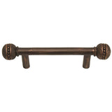 Carpe Diem Hardware - Millennium 3'' O.C. Pull, Millennium Caps On End - Oil Rubbed Bronze