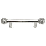 Carpe Diem Hardware - Millennium 3'' O.C. Pull, Millennium Caps On End - Platinum