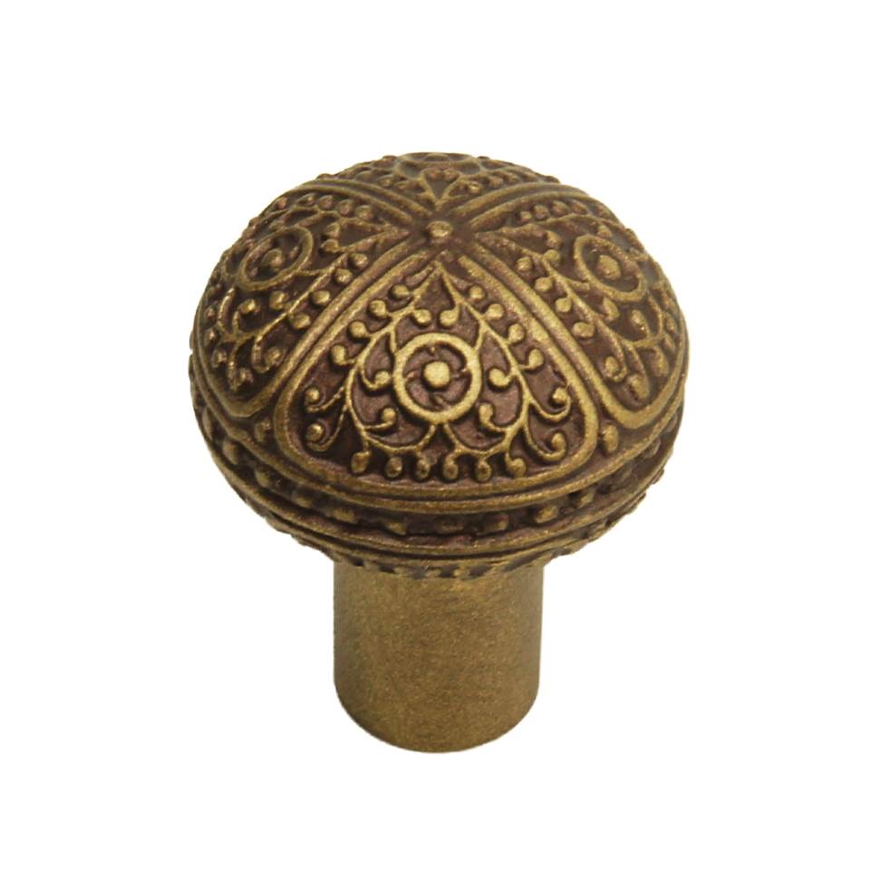 Carpe Diem Hardware - Millennium Classic Large Round Knob - Antique Brass