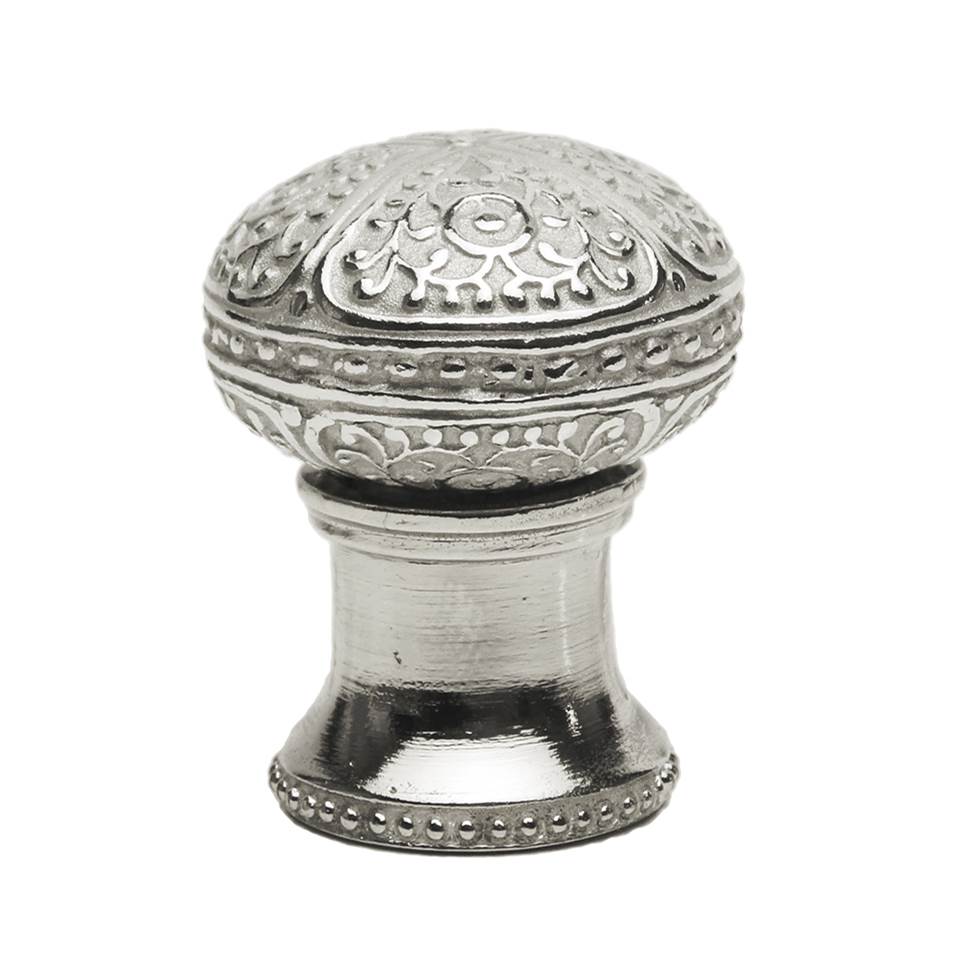 Carpe Diem Hardware - Millennium Classic Large Round Knob With Flared Foot - Platinum
