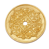 Carpe Diem Hardware - Millennium Large Round Escutcheon - Gilded Mercury