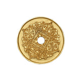 Carpe Diem Hardware - Millennium Small Round Escutcheon - Gilded Mercury