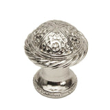 Carpe Diem Hardware - Millennium Small Knob With Rope Border - Platinum