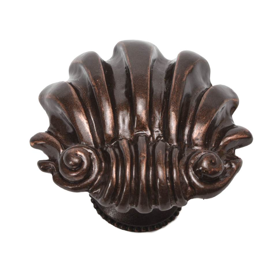 Carpe Diem Hardware - Aphrodite Large Shell Knob - Oil Rubbed Bronze