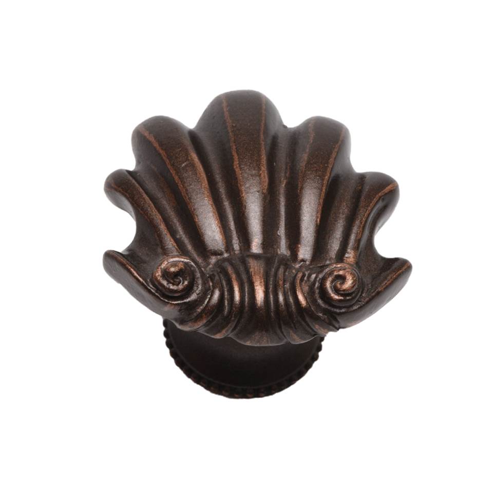 Carpe Diem Hardware - Aphrodite Medium Shell Knob - Oil Rubbed Bronze