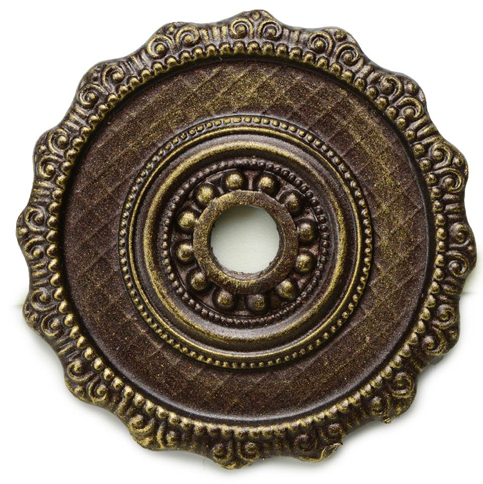 Carpe Diem Hardware - Oracle Large Round Escutcheon - Antique Brass