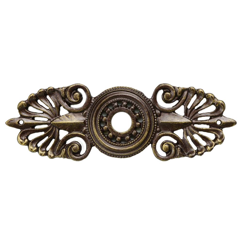Carpe Diem Hardware - Oracle Medium Elongated Escutcheon - Antique Brass