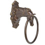 Carpe Diem Hardware - Horse w/ Tularosa Escutcheon Full Swing Towel Ring - Chalice