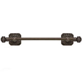 Carpe Diem Hardware - Juliane Grace 16'' O.C. (Approximately) Towel Bar With 350 Swarovski Clear Crystals With 5/8'' Smooth Center - Antique Brass