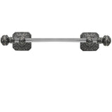 Carpe Diem Hardware - Juliane Grace 16'' O.C. (Approximately) Towel Bar With 350 Swarovski Clear and Aurore Boreale Crystals With 5/8'' Reeded Center - Chalice