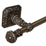 Juliane Grace 32'' O.C. (Approximately) Towel Bar With 350 Swarovski Clear Crystals With 5/8'' Smooth Center