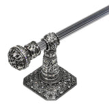 Juliane Grace 32'' O.C. (Approximately) Towel Bar With 350 Swarovski Clear and Aurore Boreale Crystals With 5/8'' Reeded Center