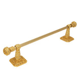 Carpe Diem Hardware - Juliane Grace 36'' O.C. Approx Towel Bar w/ 350 Swarovski Crystals w/ 5/8'' Reeded Center - Gilded Mercury