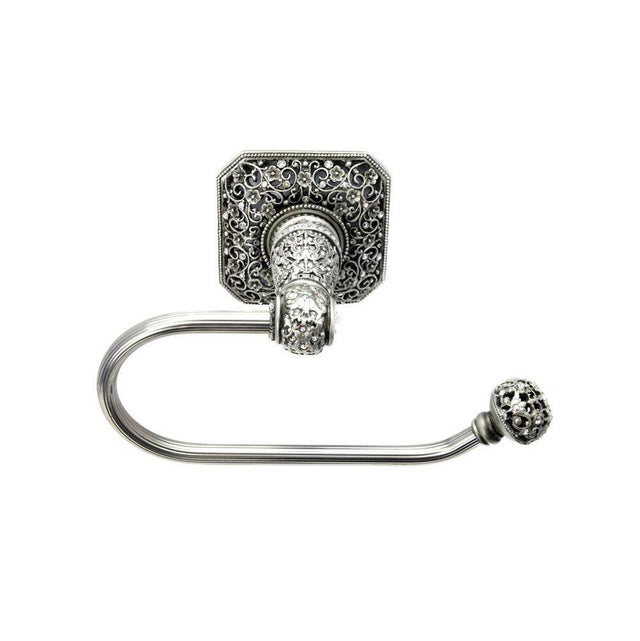 Carpe Diem Hardware - Juliane Grace Swing Tissue Smooth Ring Left w/ 131 Swarovski Crystals - Gilded Mercury