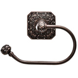 Carpe Diem Hardware - Juliane Grace Swing Tissue Smooth Ring Left With 131 Swarovski Clear Crystals - Oil Rubbed Bronze