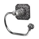 Juliane Grace Swing Tissue Smooth Ring Right With 131 Swarovski Clear and Aurore Boreale Crystals