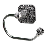 Juliane Grace Swing Tissue Reeded Ring Right With 131 Swarovski Clear and Aurore Boreale Crystals