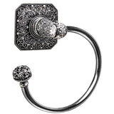Juliane Grace Swing Towel Smooth Ring Left With 131 Swarovski Clear and Aurore Boreale Crystals