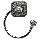 Carpe Diem Hardware - Juliane Grace Swing Towel Smooth Ring Right w/ 131 Swarovski Crystals - Chalice