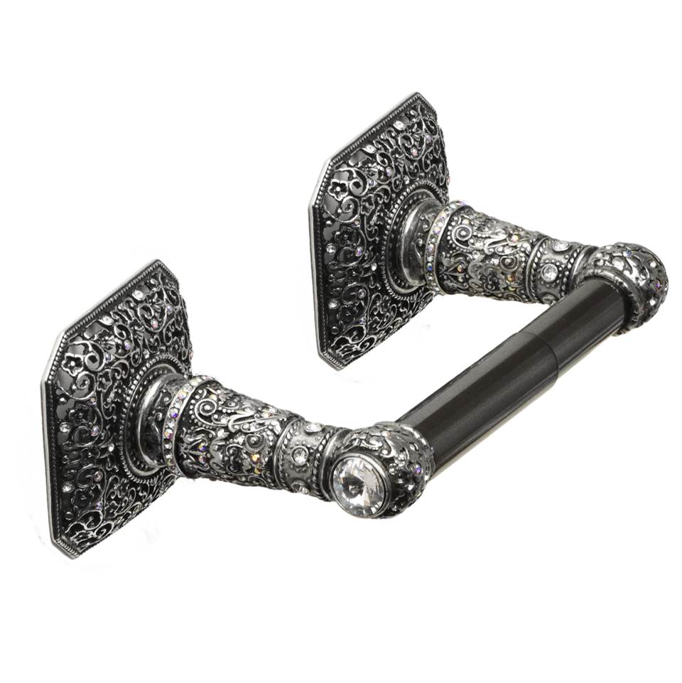 Juliane Grace Tissue Post With 213 Swarovski Clear and Aurore Boreale Crystals