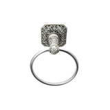Carpe Diem Hardware - Juliane Grace Full Swing Towel Smooth Ring w/ Swarovski Crystals - Chalice