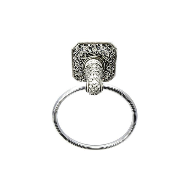 Carpe Diem Hardware - Juliane Grace Full Swing Towel Smooth Ring w/ Swarovski Crystals - Chalice