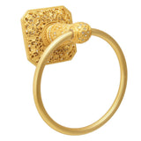 Juliane Grace Full Swing Towel Reeded Ring With Swarovski Clear Crystals