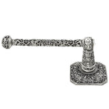 Carpe Diem Hardware - Juliane Grace Tissue Bar Left With Swarovski Clear Crystals - Satin