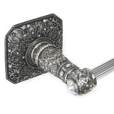Juliane Grace 24'' O.C. (Approximately) Towel Bar With 213 Swarovski Clear and Aurore Boreale Crystals With 5/8'' Reeded Center