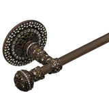 Juliane Grace Ii 32'' O.C. (Approximately) Towel Bar With 417 Swarovski Clear Crystals With 5/8'' Reeded Center