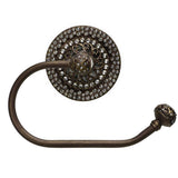 Carpe Diem Hardware - Juliane Grace Ii Swing Tissue Reeded Ring Right With 225 Swarovski Clear Crystals - Antique Brass