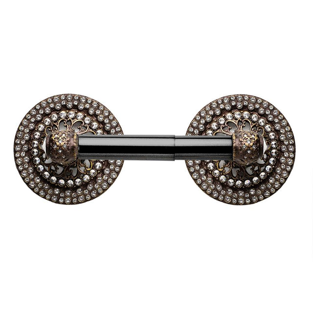 Carpe Diem Hardware - Juliane Grace Ii Tissue Post With Swarovski Clear Crystals - Antique Brass