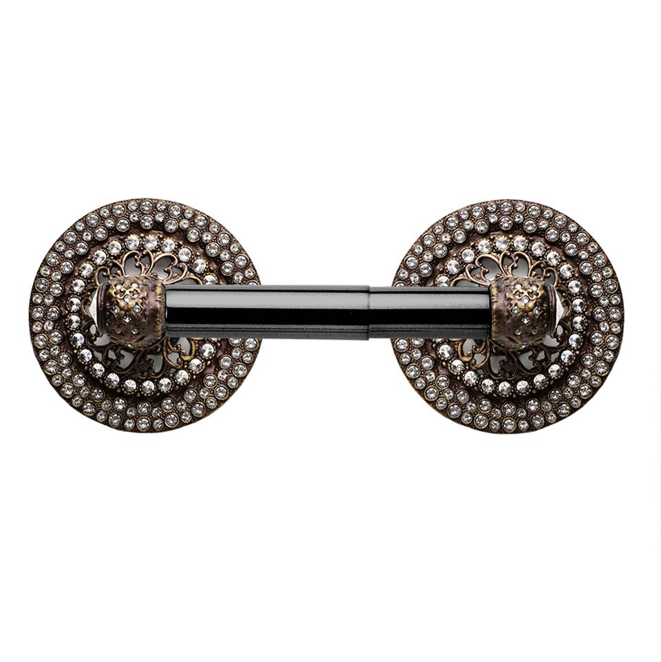 Carpe Diem Hardware - Vortice Glaze 4'' O.C. Pull w/ Flared Feet w/ Smokey Topaz Glaze - Chalice