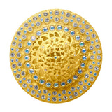 Carpe Diem Hardware - Juliane Grace Ii Small Hook With 142 Swarovski Clear and Aurore Boreale Crystals - Gilded Mercury